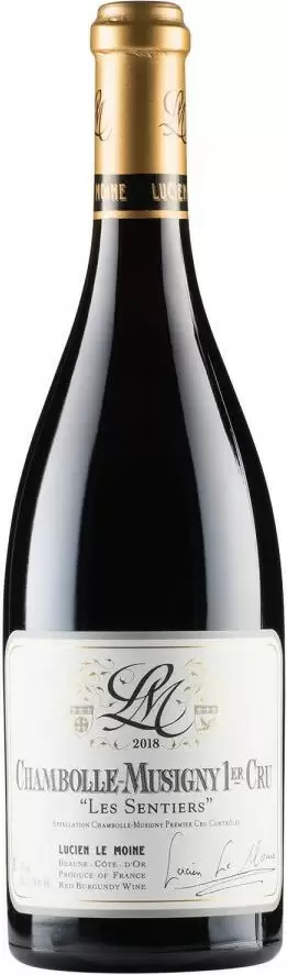 Вино Lucien Le Moine Chambolle-Musigny 1er Cru Les Sentiers 2018 г. 0.75 л