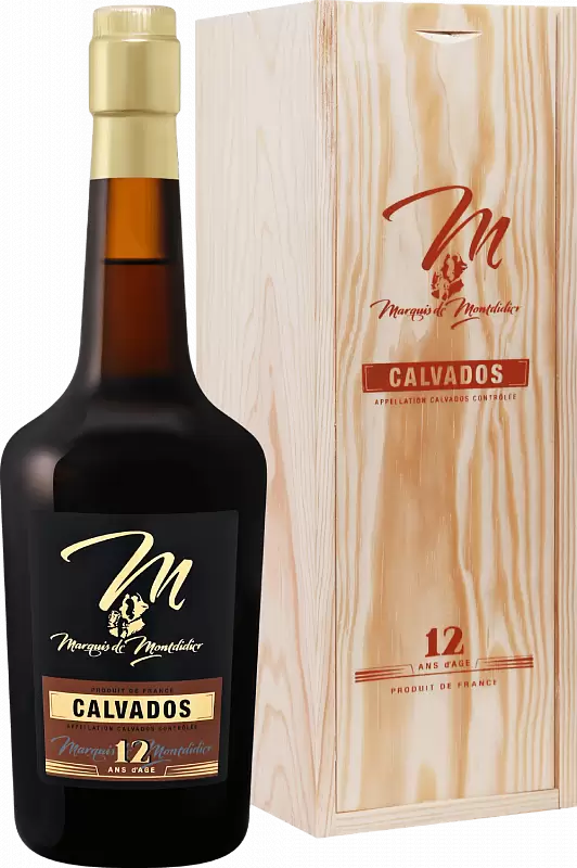 Кальвадос Marquis de Montdidier 12 Years Old 0.7 л Gift Box