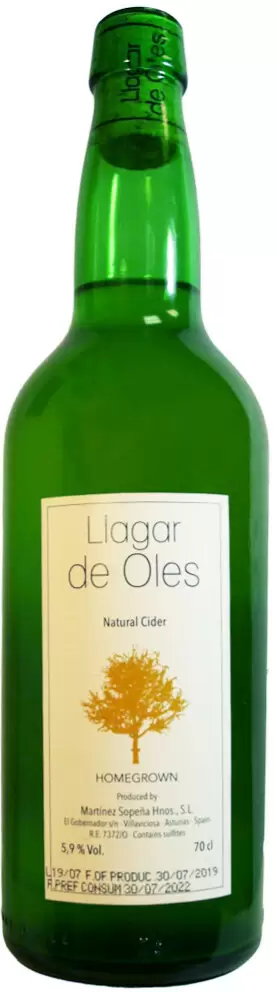 Сидр Martinez Sopena Hermanos Llagar de Oles Sidra de Asturias 0.7 л