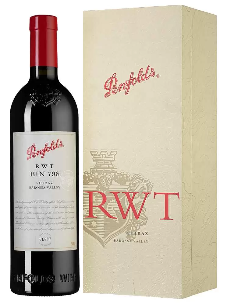 Вино Penfolds RWT Shiraz 2018 г. 0.75 л Gift Box