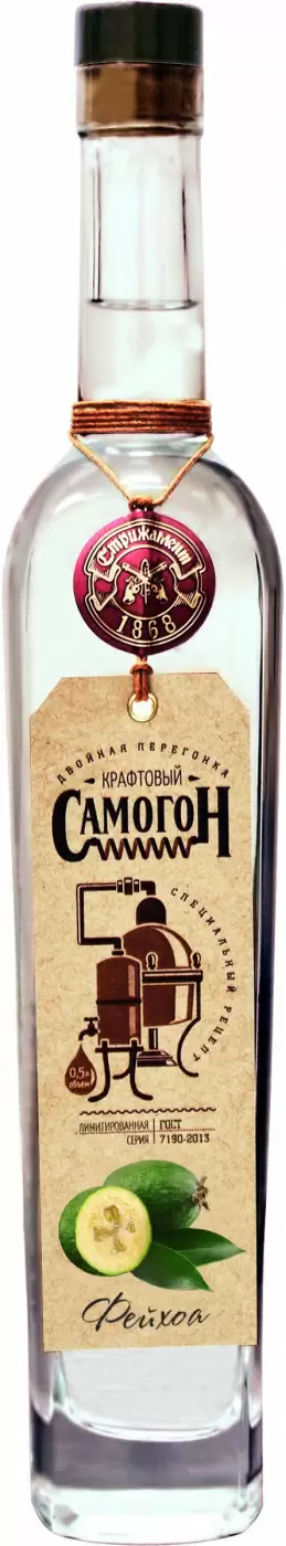 Водка Стрижамент Самогон крафтовый Фейхоа 0.5 л