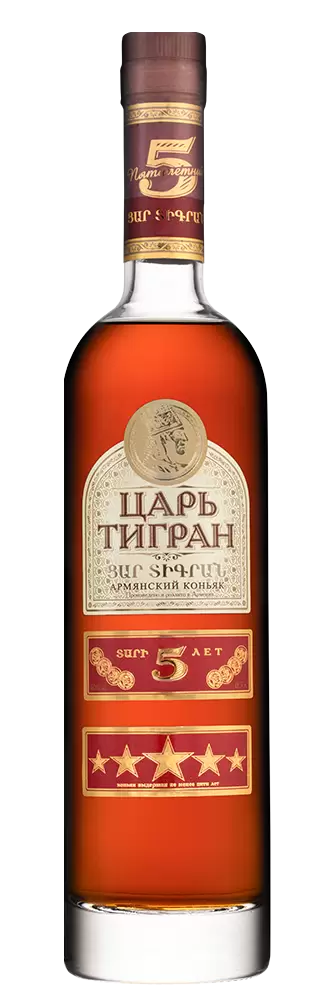 Бренди Царь Тигран 5 лет 0.5 л