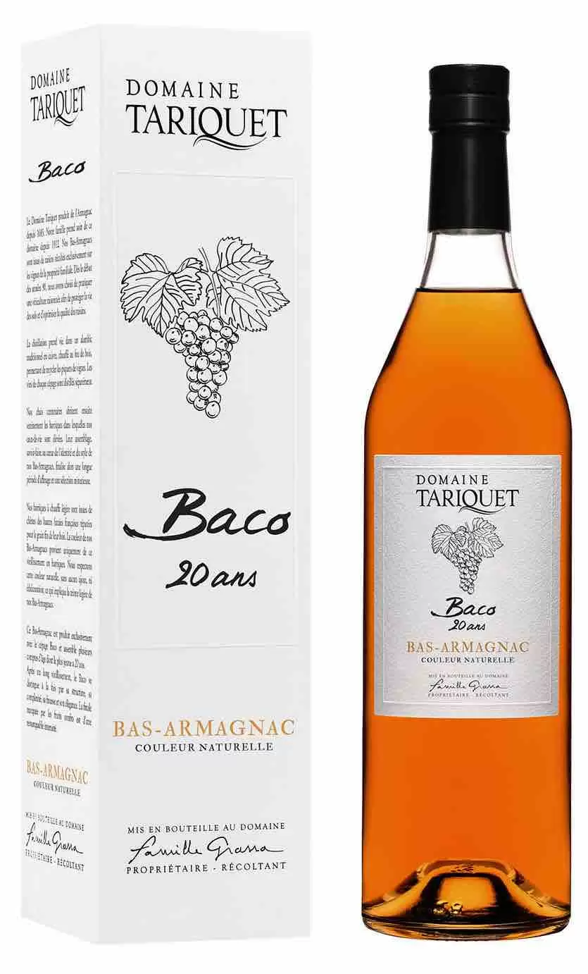 Арманьяк Domaine Tariquet Baco Bas-Armagnac AOC 20 Years Old 0.7 л в подарочной упаковке
