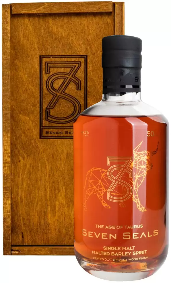 Виски Seven Seals Zodiac The Age of Taurus Single Malt 0.5 л Gift Box
