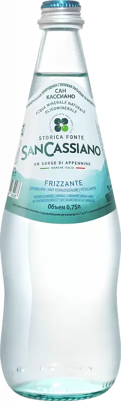 Вода газированная San Cassiano Glass 0.75 л