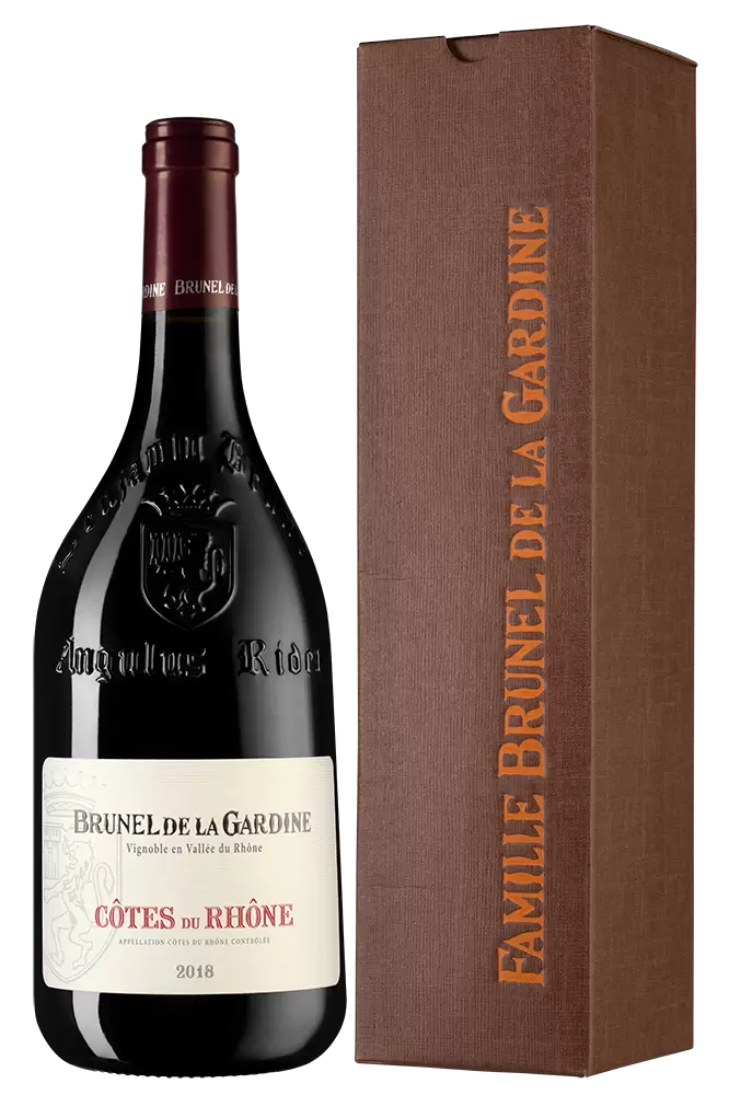Вино Cotes du Rhone Brunel de la Gardine 2019 г. 0.75 л Gift Box