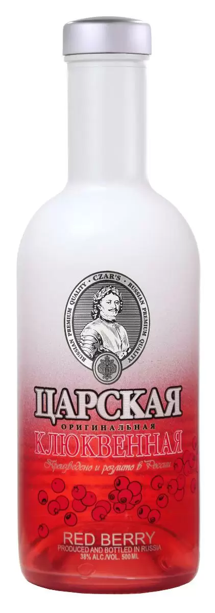 Водка Царская Оригинальная Клюквенная Красная 0.5 л