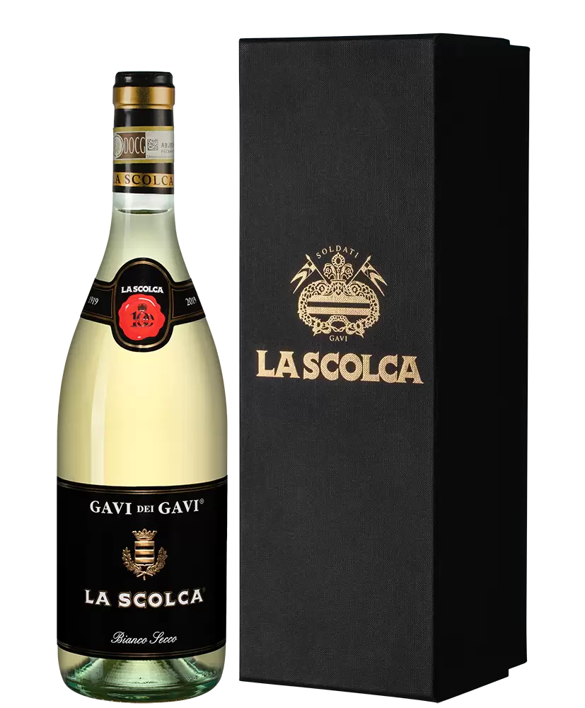 Вино Gavi dei Gavi Etichetta Nera La Scolca 2020 г. 0.75 л Gift Box