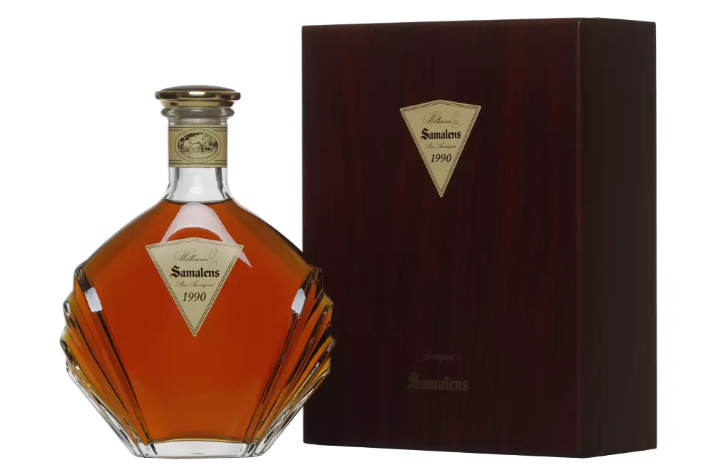 Арманьяк Samalens Millesime 1990 г. 0.7 л Gift Box Set 1 Decanter