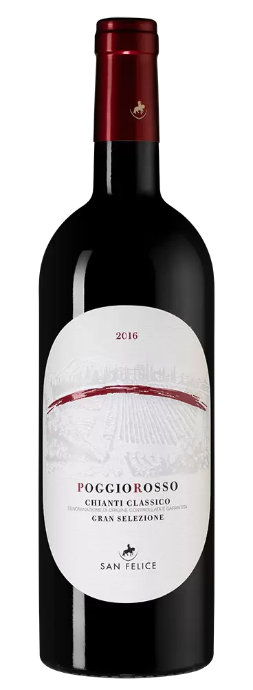 Вино Poggio Rosso Chianti Classico Gran Selezione 2016 г. 0.75 л