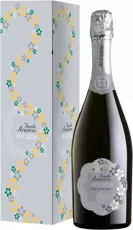 Игристое вино Feudo Arancio Accussi Extra Dry 0.75 л Gift Box