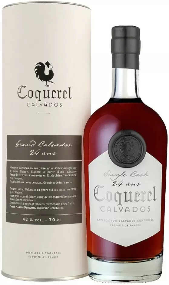 Кальвадос Calvados Coquerel Single Cask 24 Ans 0.7 л в подарочной упаковке