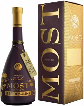 Граппа Bepi Tosolini Acquavite Most Barolo Barrique 0.7 л Gift Box