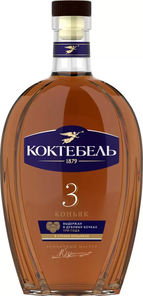 Коньяк Коктебель 3 Звезды 0.5 л
