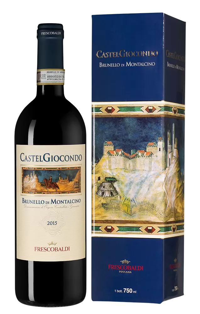 Вино Brunello di Montalcino Castelgiocondo 0.75 л в подарочной упаковке