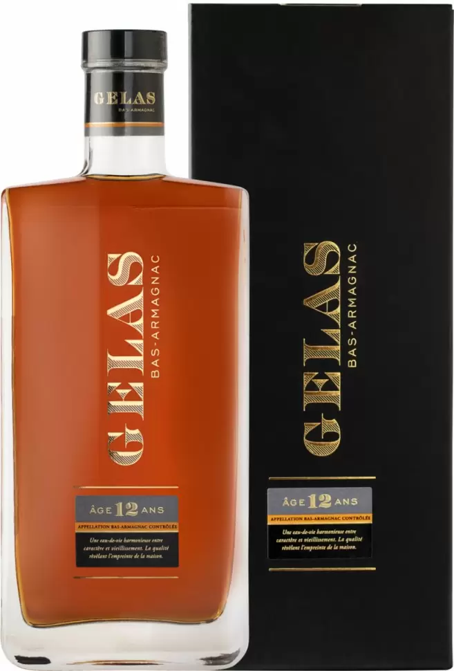 Арманьяк Gelas Bas-Armagnac 12 Years Old 0.7 л в подарочной упаковке