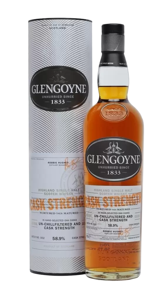 Виски Glengoyne Cask Strength 0.7 л в подарочной упаковке