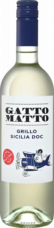 Вино Gatto Matto Grillo 2018 г. 0.75 л