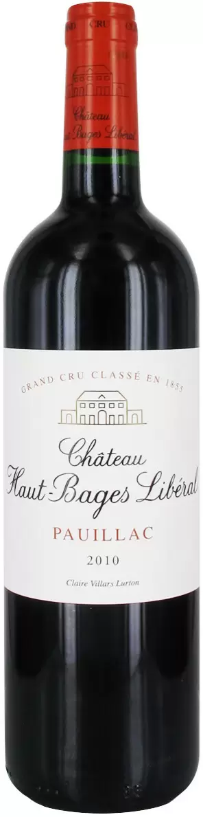 Вино Chateau Haut-Bages Liberal Grand Cru Classe Pauillac 2010 г. 0.75 л