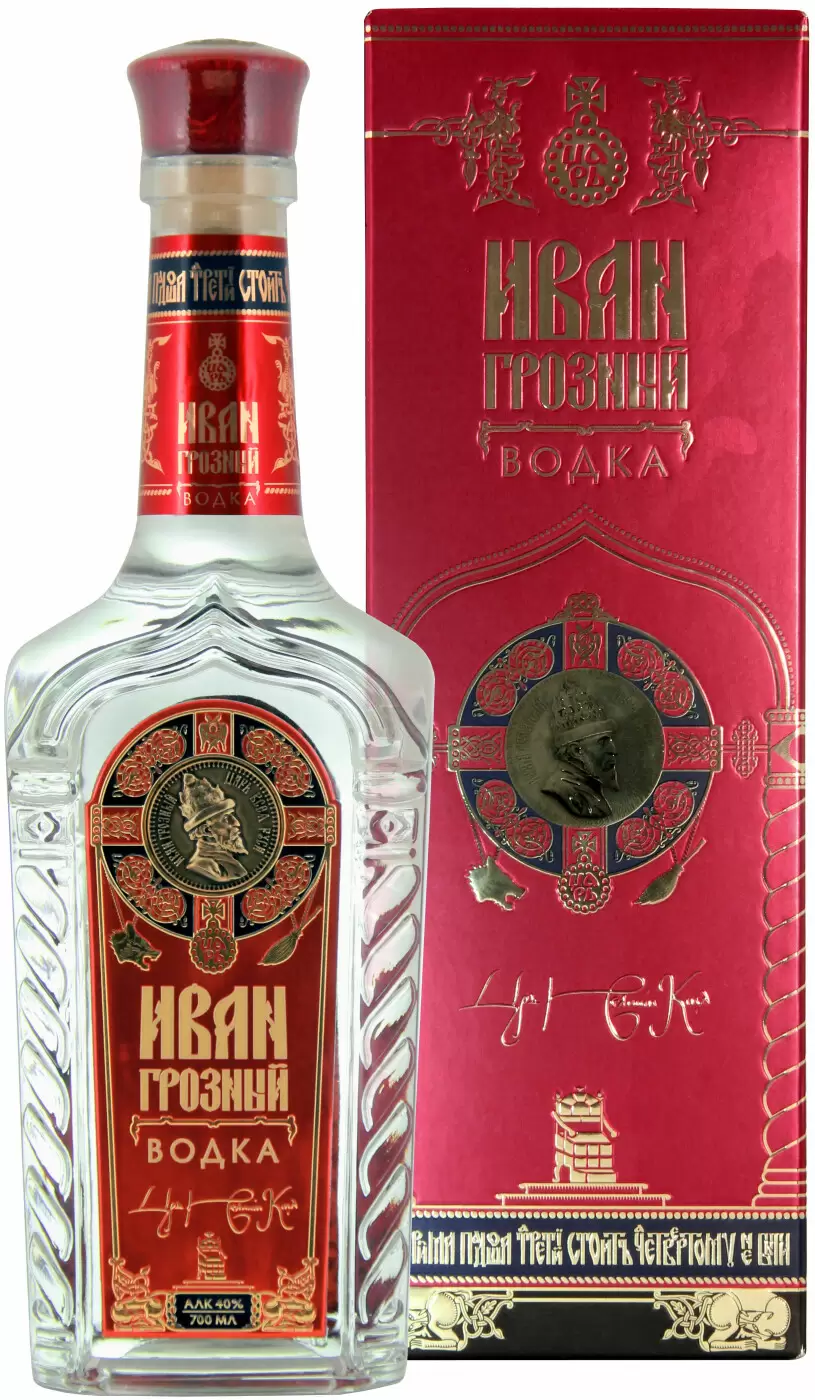 Водка Иван Грозный 0.7 л Gift Box