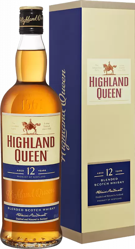 Виски Highland Queen 12 Years Old Blended Scotch 0.7 л Gift Box