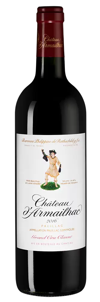 Вино Chateau d'Armailhac 2016 г. 0.75 л