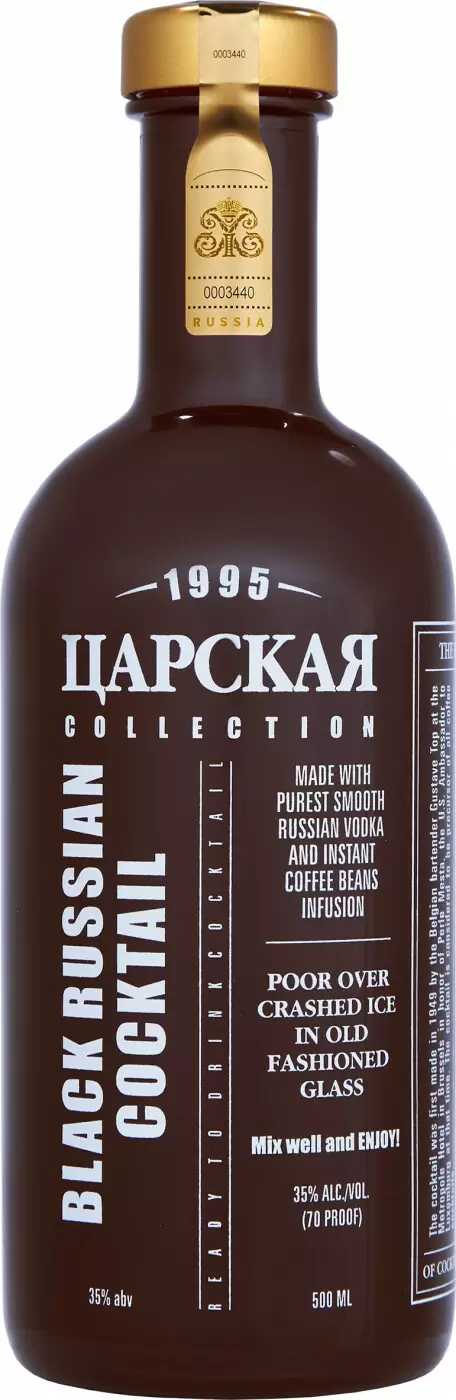 Ликер Царская Коллекция Блэк Рашн Коктейль 0.5 л