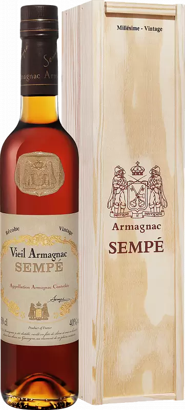 Арманьяк Sempe Vieil Vintage 1958 г. 0.5 л Gift Box