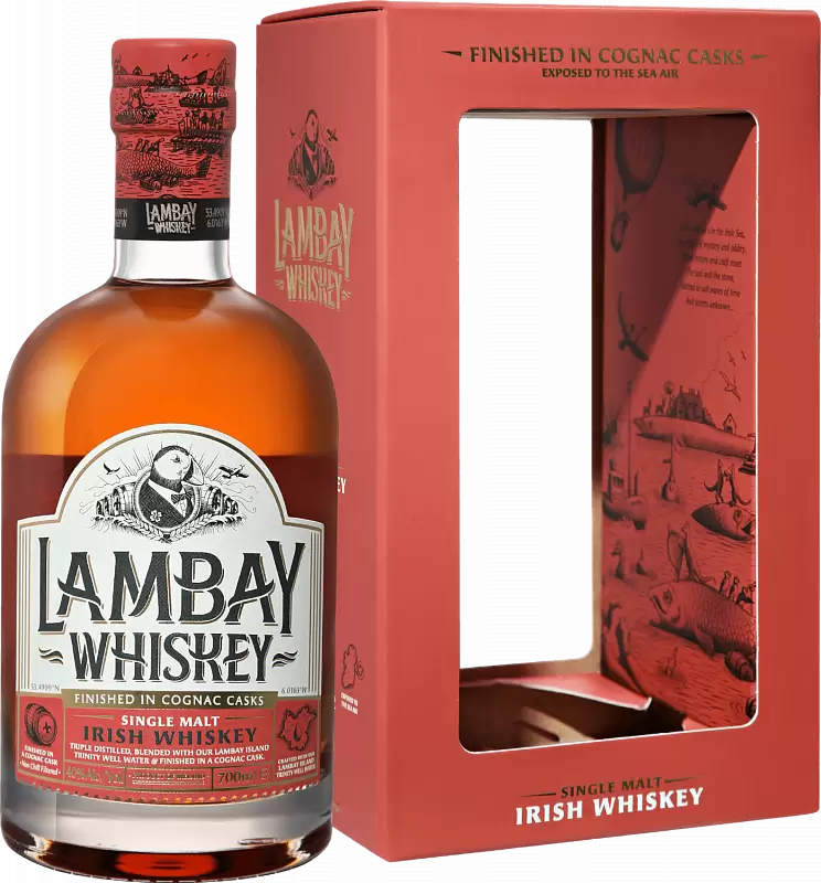 Виски Lambay Single Malt Irish 5 Years Old 0.7 л Gift Box