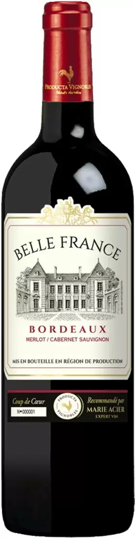 Вино Belle France Bordeaux AOC Rouge 0.75 л