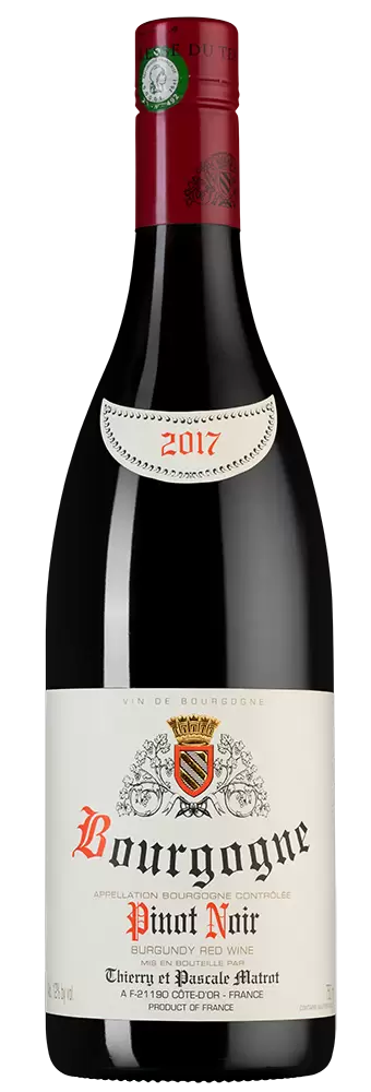 Вино Domaine Thierry et Pascale Matrot Bourgogne Pinot Noir 2017 г. 0.75 л