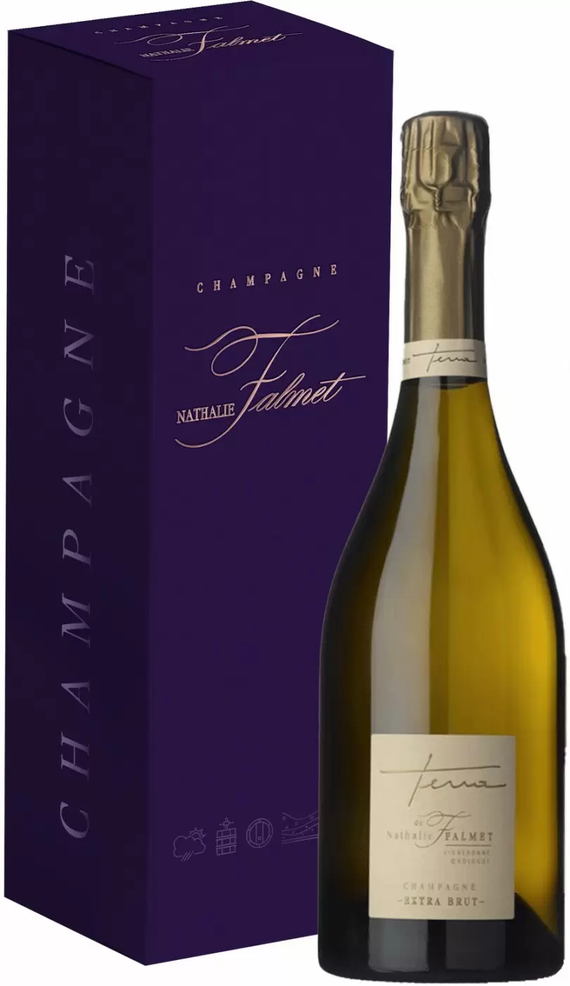 Шампанское Nathalie Falmet Cuve Terra 0.75 л в подарочной упаковке