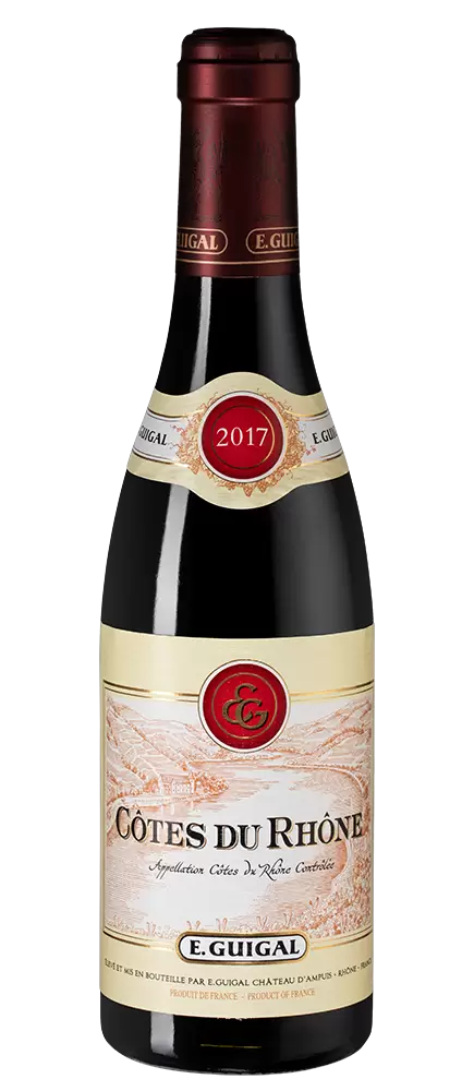 Вино Cotes du Rhone Rouge 2017 г. 0.375 л