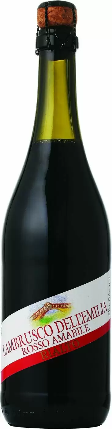 Игристое вино Contri Spumanti Rialto Rosso Amabile Lambrusco dell'Emilia IGT 0.75 л