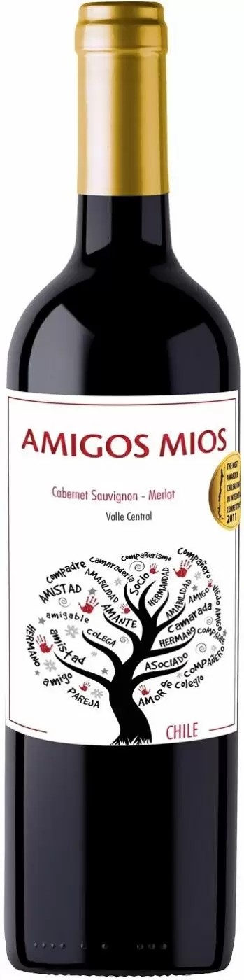 Вино Amigos Mios Cabernet Sauvignon-Merlot 0.75 л