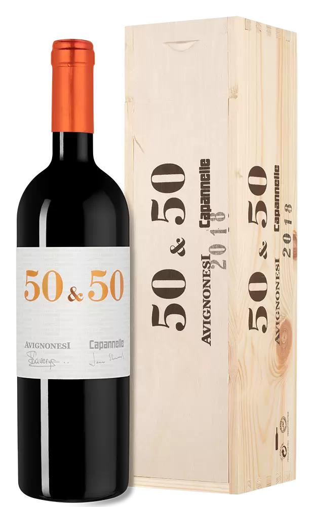 Вино 50 & 50 2019 г. 0.75 л Gift Box