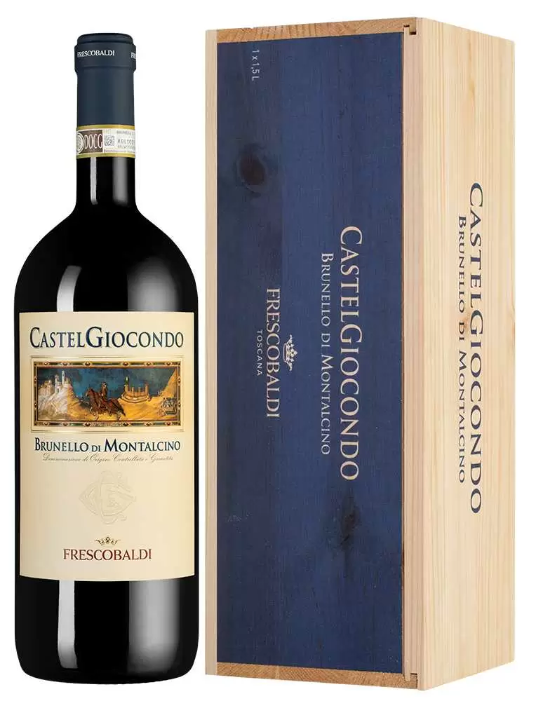 Вино Brunello di Montalcino Castelgiocondo 1.5 л в подарочной упаковке