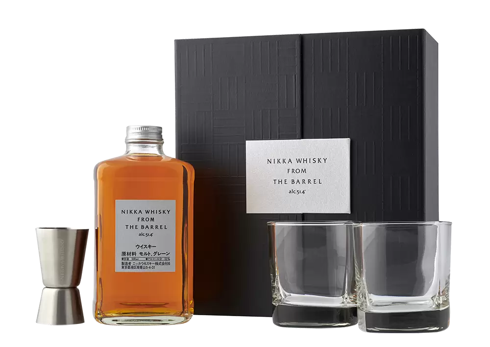 Виски Nikka From the Barrel 0.5 л Gift Box Set 2 Glasses & Pourer