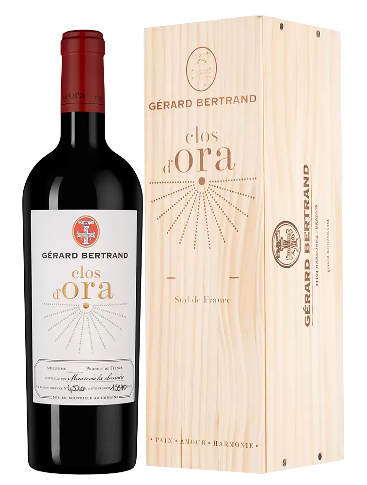 Вино Clos D'Ora Minervois La Liviniere Gerard Bertrand 2020 г. 0.75 л в подарочной упаковке