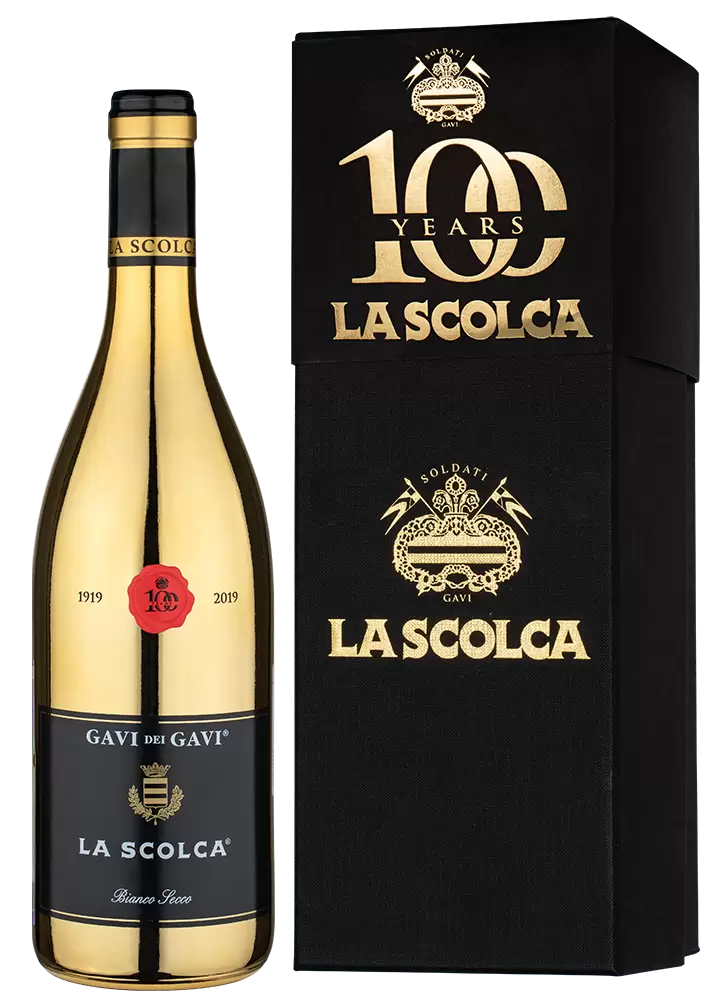 Вино Gavi dei Gavi Etichetta Nera Golden 2020 г. 0.75 л Gift Box