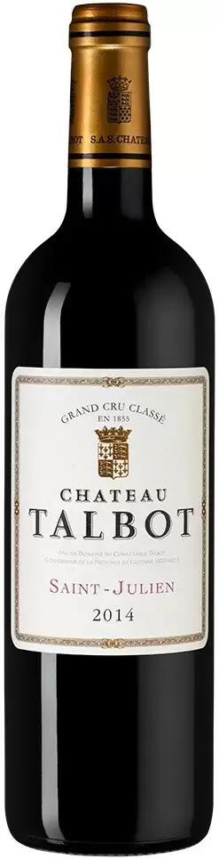 Вино Chateau Talbot 2014 г. 0.75 л