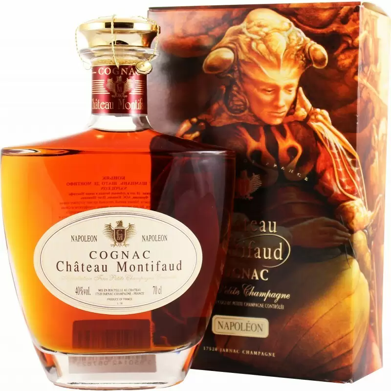 Коньяк Petite Champagne AOC Chateau de Montifaud Napoleon Clemence 0.7 л Gift Box Set 1 Decanter