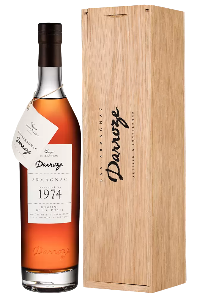Арманьяк Darroze Unique Collection Domaine de La Poste a Condom 1974 г. 0.7 л Gift Box