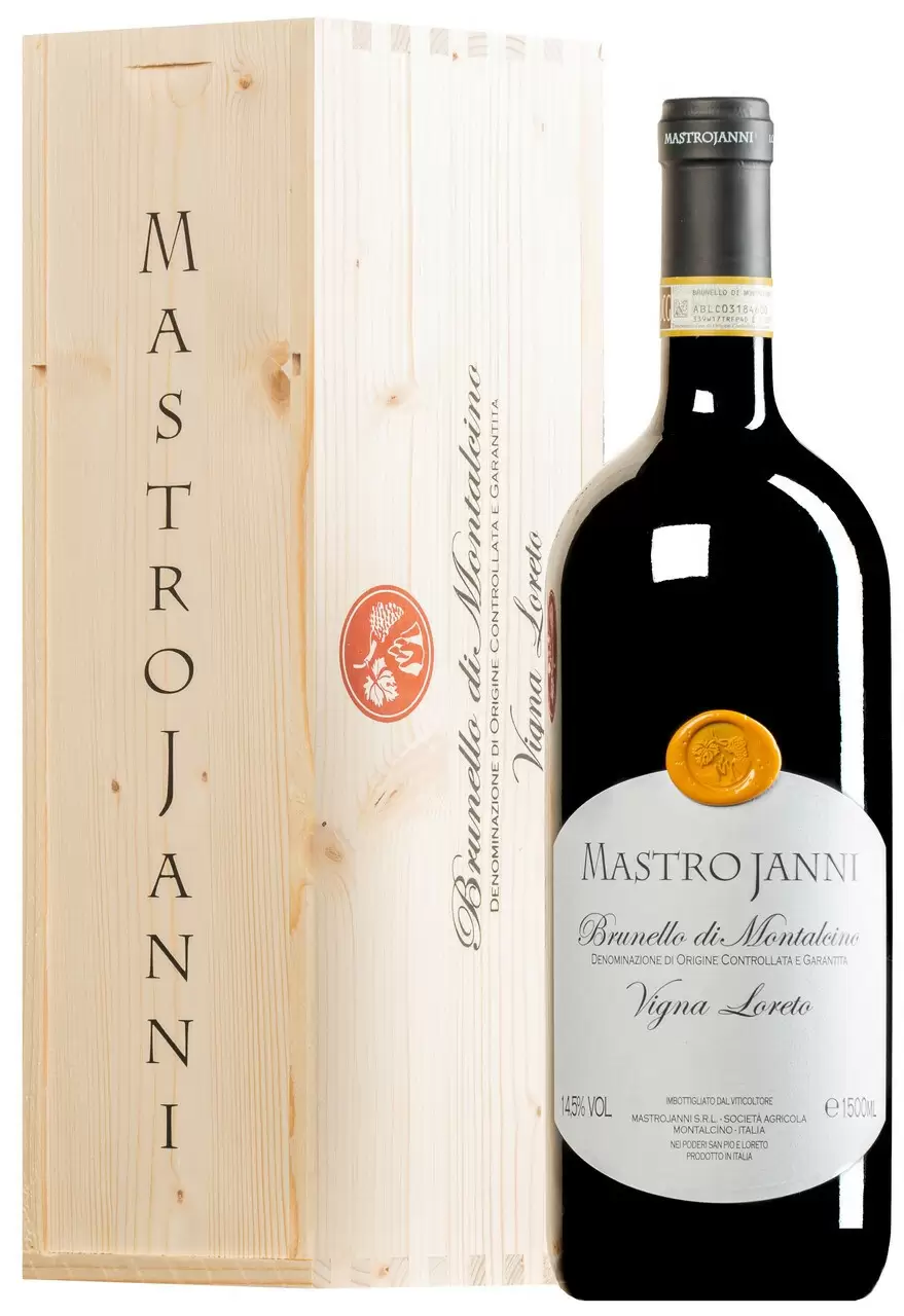 Вино Mastrojanni Vigna Loreto Brunello di Montalcino 1.5 л Gift Box