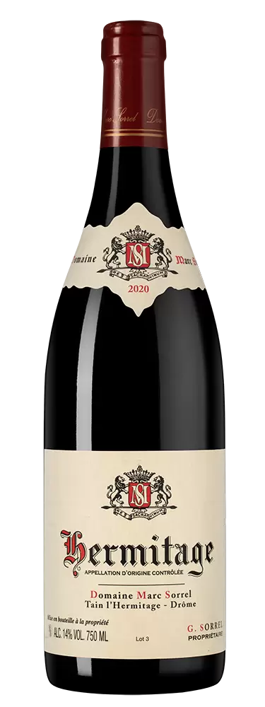 Вино Hermitage Rouge Domaine Marc Sorrel 2020 г. 0.75 л