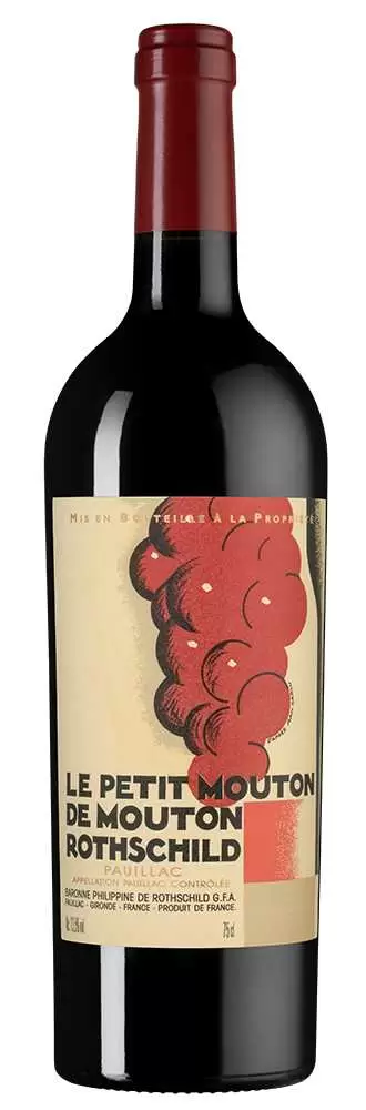 Вино Le Petit Mouton de Mouton Rothschild Chateau Mouton Rothschild 2015 г. 0.75 л