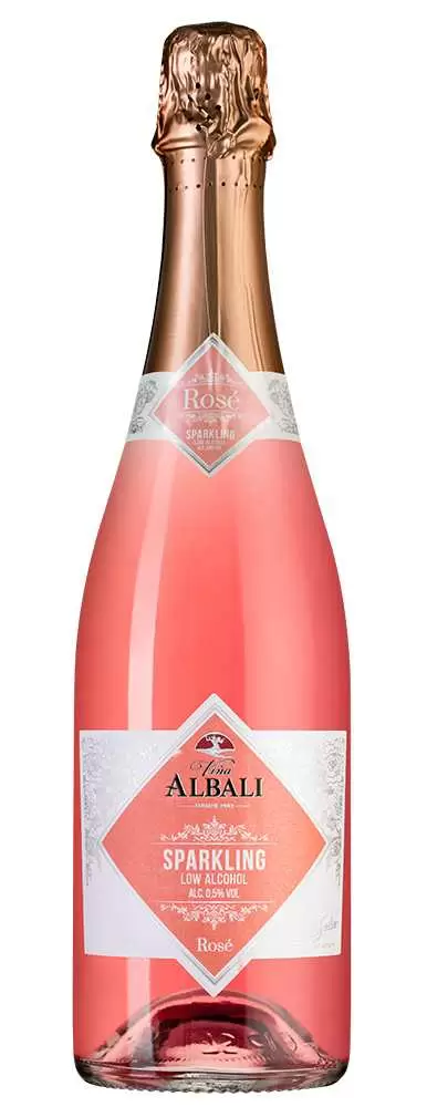 Игристое вино безалкогольное Vina Albali Rose 2020 г. 0.75 л