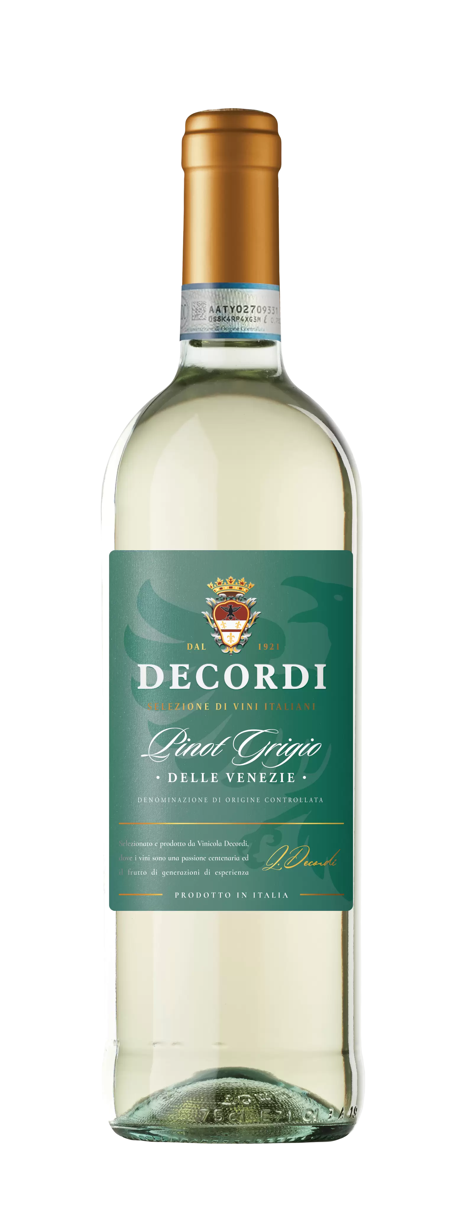 Вино Decordi Pinot Grigio delle Venezie 0.75 л