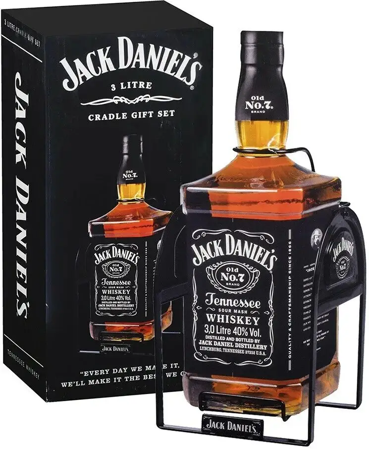 Виски Jack Daniels on Cradle 3 л в подарочной упаковке