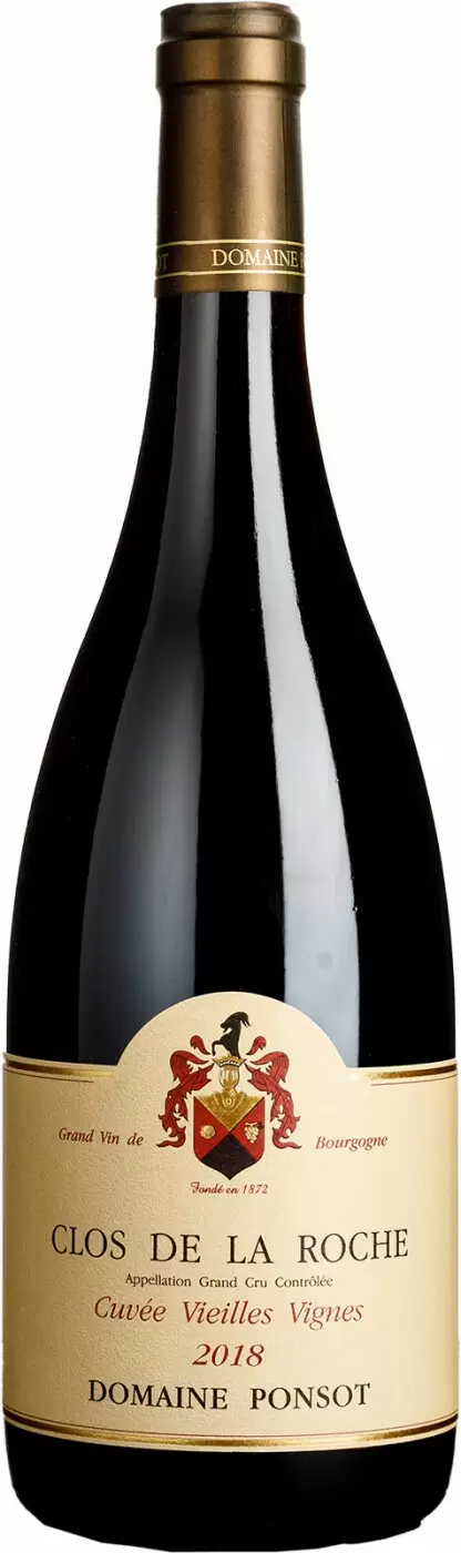 Вино Domaine Ponsot Clos de la Roche Grand Cru Cuvee Vieilles Vignes 2018 г. 0.75 л